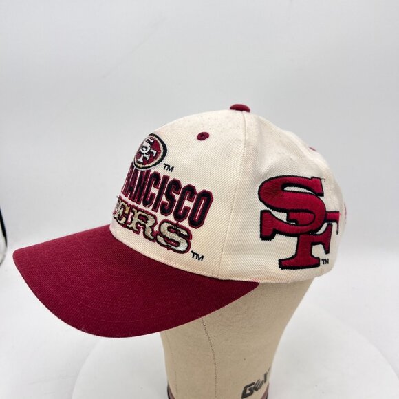San Francisco 49ers Champion by the Bay NFL One Fits Red White Snapback Hat Cap - Picture 3 of 9